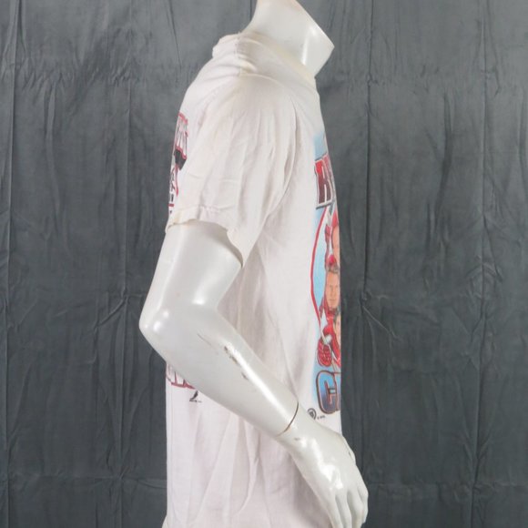 Detroit Red Wings Shirt (VTG) - 1998 Team Cartoon Graphic - Men's Medium - Picture 11 of 12